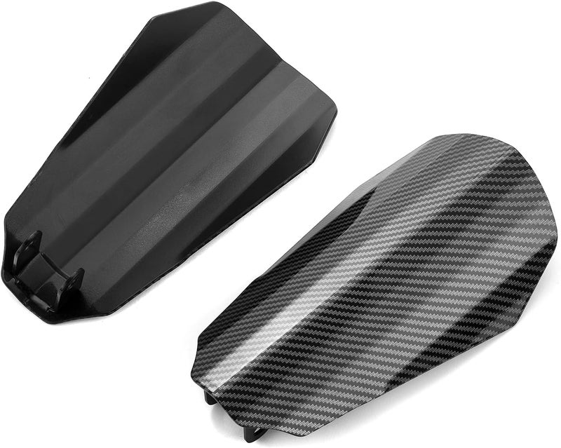 MoFun Motorcycle Handguards Coffin Cut Steel Carbon Fiber Hand Guards Compatible with Harley Touring Street Glide Road King Electra Road Glide Ultra Limited with Hydraulic Clutch 2014-2025, Black - Image 1
